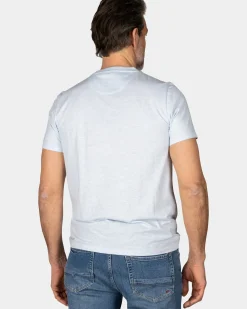 Basic lichtblauw t-shirt