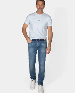 Basic lichtblauw t-shirt