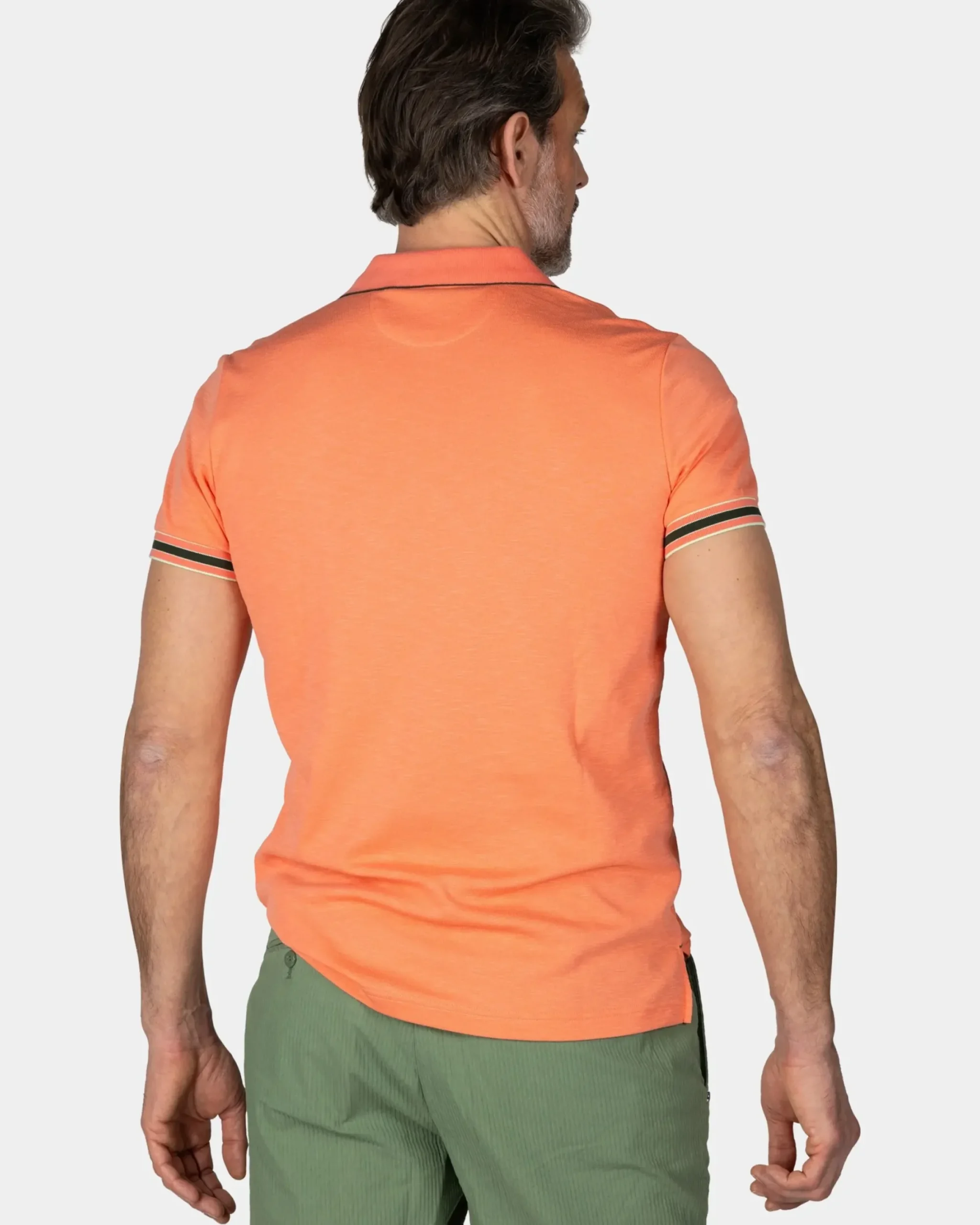 Basic oranje effen polo