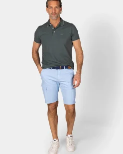 Basis groene katoenen polo