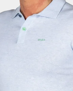 Basis lichtblauw poloshirt