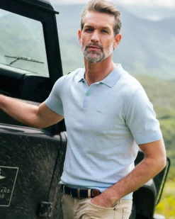 Basis lichtblauw poloshirt
