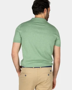 Basis lichtgroen poloshirt