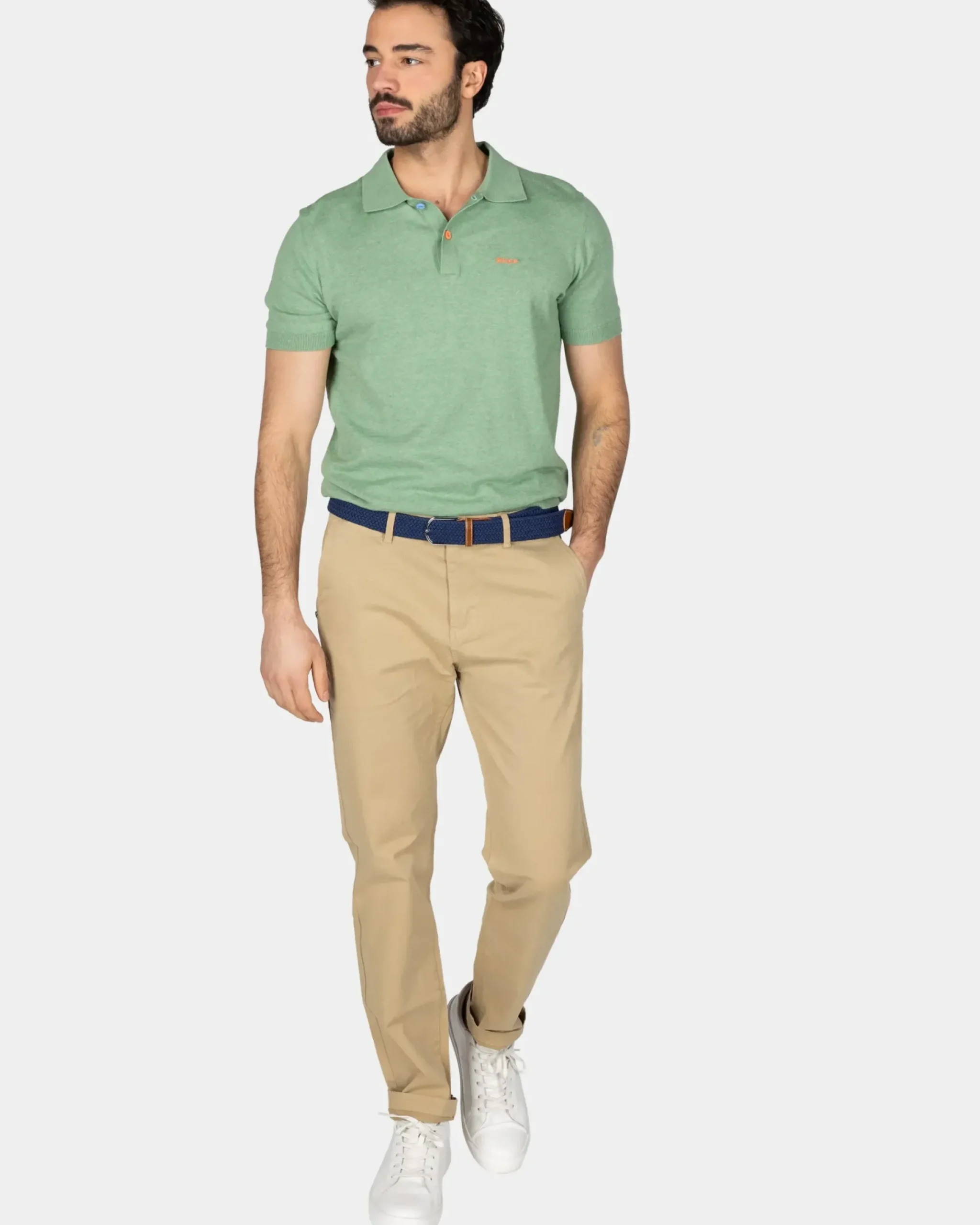 Basis lichtgroen poloshirt
