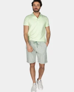 Basis mintgroene katoenen polo