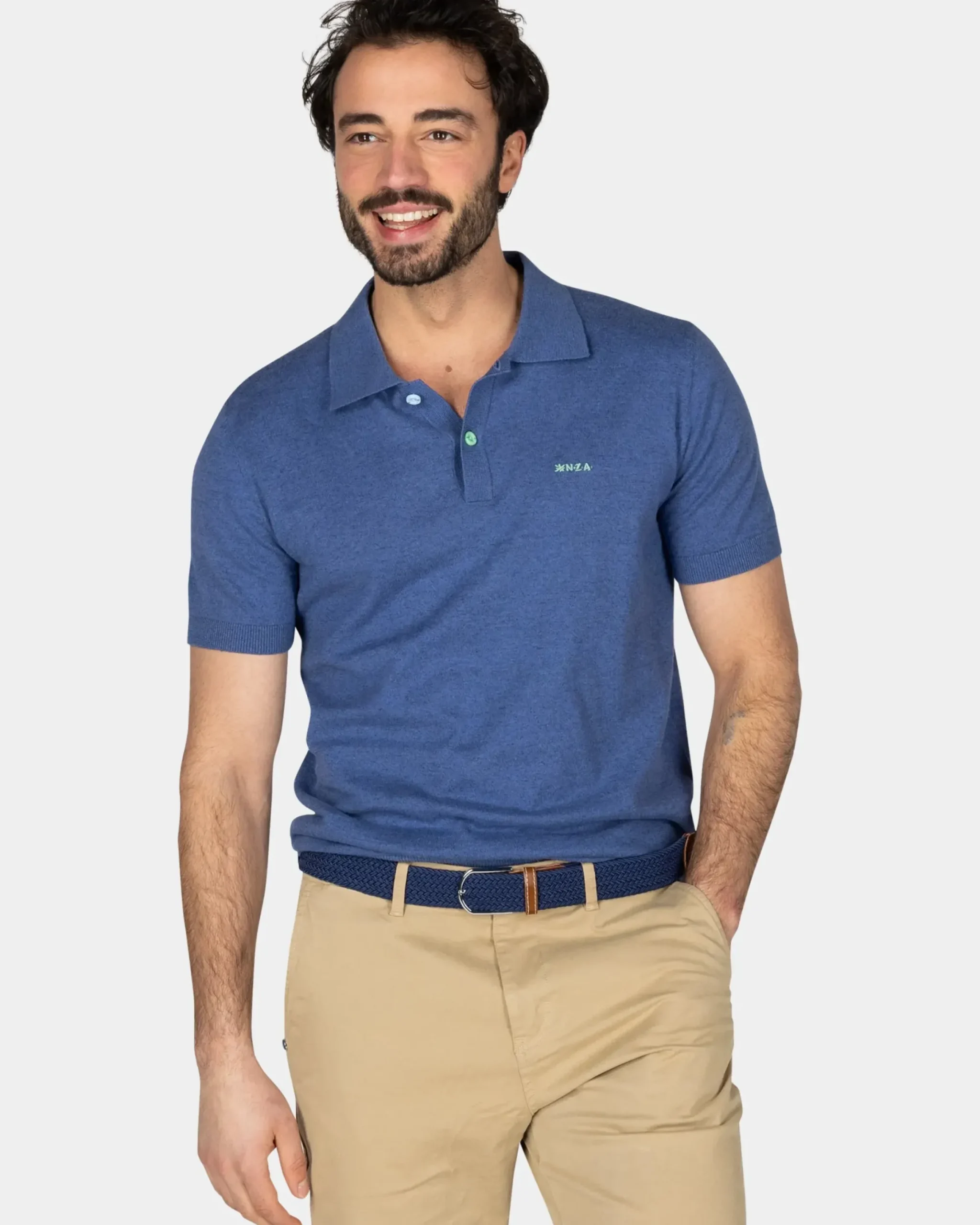 Basis navy poloshirt