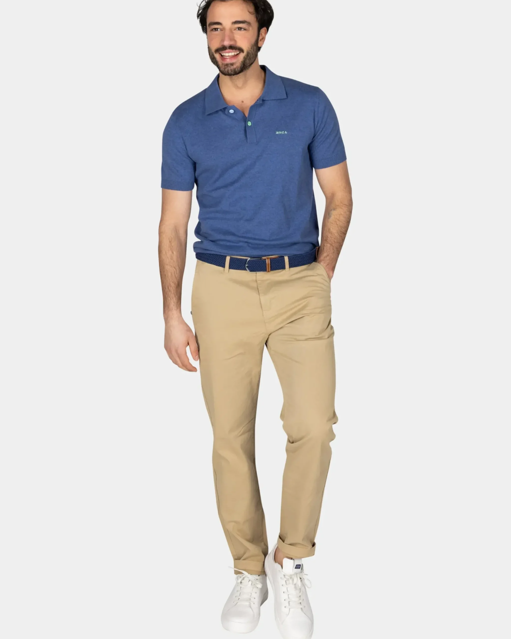 Basis navy poloshirt