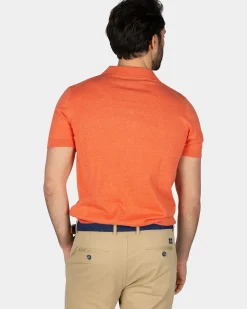 Basis oranje poloshirt