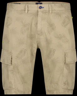 Bedrukte korte cargo broek Archie - Beach Sand