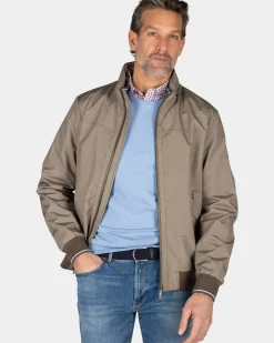 Beige bomber