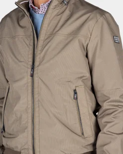 Beige bomber