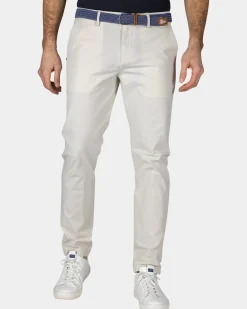 Beige chino met koord in de taille