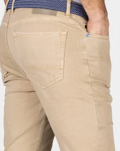 Beige gekleurde spijkerbroek