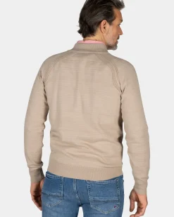 Beige katoenen vest