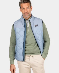 Blauwe gewatteerde bodywarmer - Phantom Blue