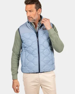 Blauwe gewatteerde bodywarmer - Phantom Blue