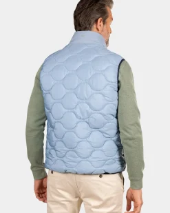 Blauwe gewatteerde bodywarmer - Phantom Blue