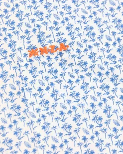 Blauw geprint katoenen overhemd - Rhythm Blue