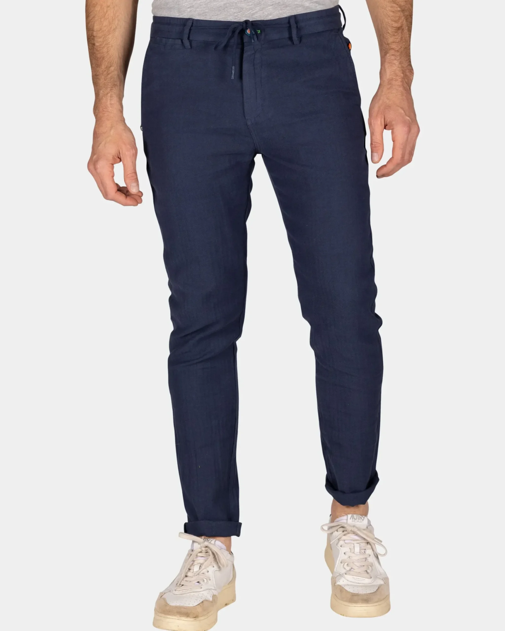 Broek van katoen en linnen - Ocean Navy