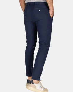 Broek van katoen en linnen - Ocean Navy