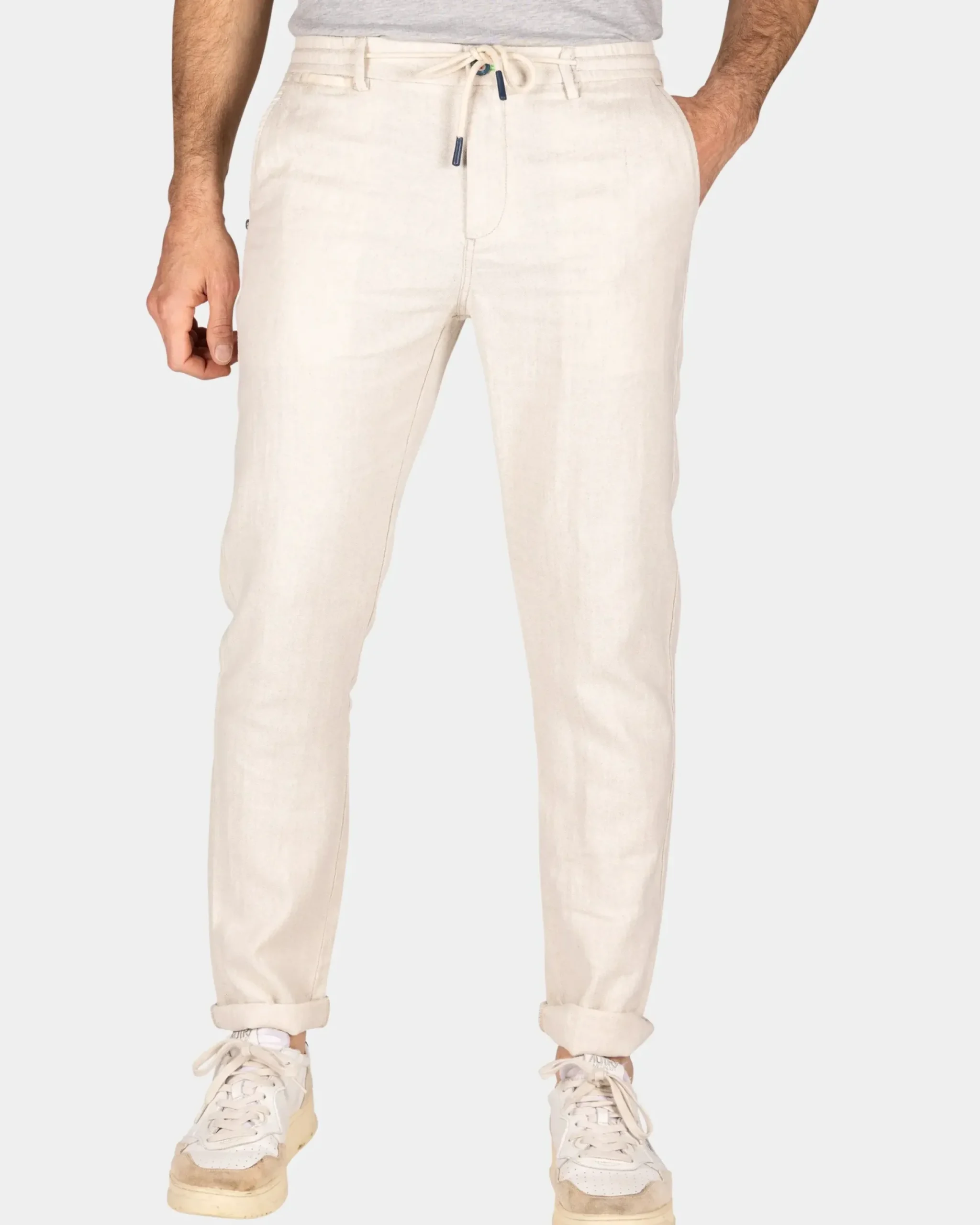 Broek van katoen en linnen - Summer Stone