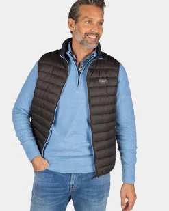 Bruine gewatteerde bodywarmer - Mud