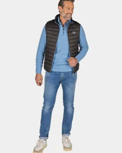 Bruine gewatteerde bodywarmer - Mud