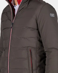 Bruin polyester bomberjack - Mud