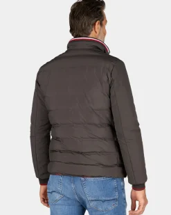 Bruin polyester bomberjack - Mud