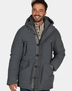 Canvas grijze parka jas - Ash Grey