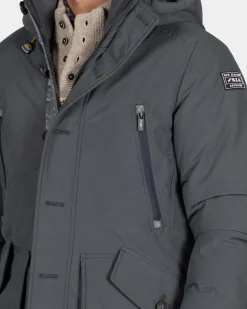 Canvas grijze parka jas - Ash Grey