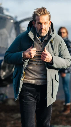 Canvas grijze parka jas - Ash Grey