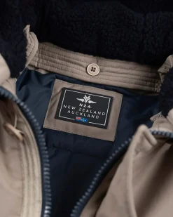Canvas parka-jas met capuchon - Tar grey