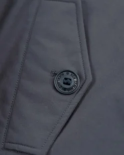 Canvas parka jas met capuchon - Trent Petrol