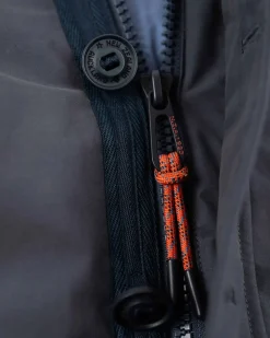 Canvas parka jas met capuchon - Trent Petrol