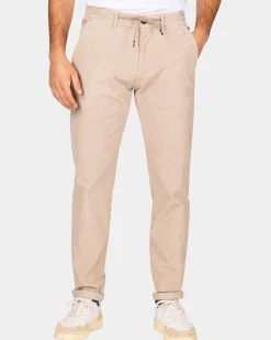 Corduroy ecru chino - Chestnut