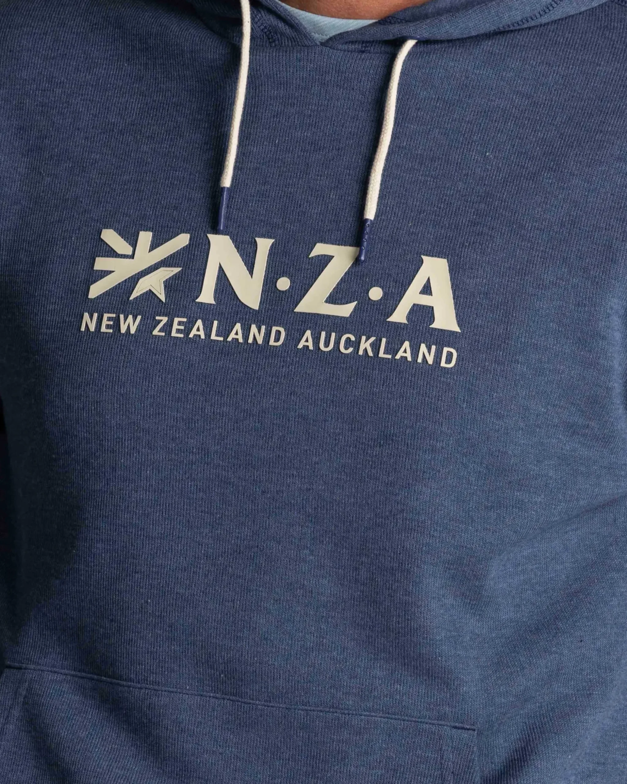 Donkerblauwe hoodie met logo