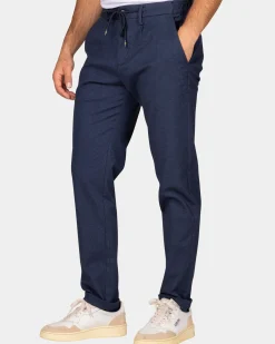 Donkerblauwe wol look broek - Autumn Navy
