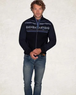 Donkerblauw gebreid vest - Pitch navy