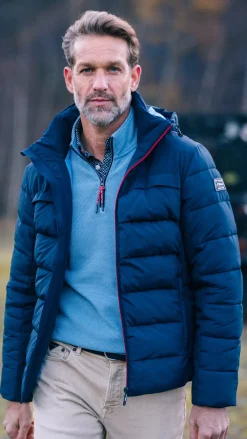Donkerblauw gewateerd jack - Winter Navy