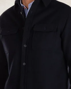 Donkerblauw overshirt met lange mouwen - Pitch Navy