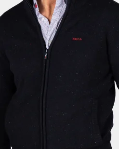 Donkerblauw wollen vest - Winter Navy
