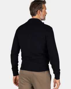 Donkerblauw wollen vest - Winter Navy