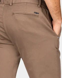 Donkerbruine jersey chino - Dark Mocca