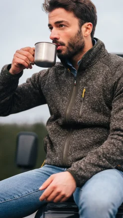 Donkerbruin fleece vest - Dark Mocca
