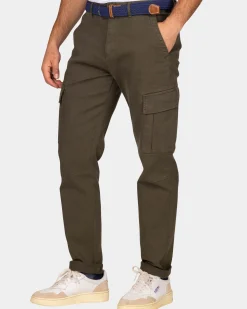 Donkergroene cargo broek - Quartz Green