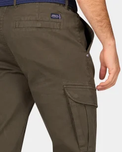 Donkergroene cargo broek - Quartz Green