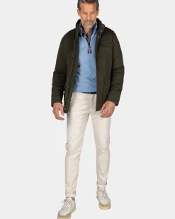 Donkergroene field jacket - Gravel Green
