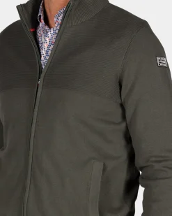 Donkergroen vest