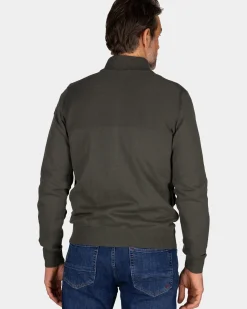 Donkergroen vest